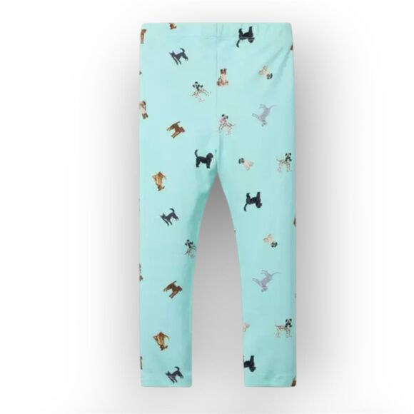Janie and Jack, The Everyday Legging in Breezy Blue Dog Friends, Girls 5 - Picture 2 of 8